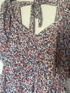 Floral Tie-Back Top