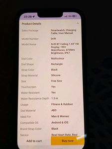 BOULT Drift BT Calling 1.69 HD Display