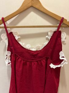 Beautiful Lace Trim  Top