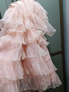 Pink Ruffle Tulle Dress