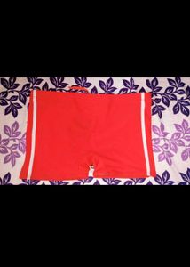 Mens Swimming Trunks - Red and White