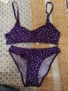 Purple Bra & Panty Set