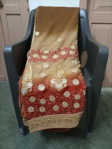 Elegant brown colour party wear saree🟤😍