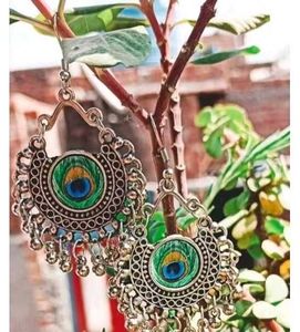 Stylish Silver Jhumka Earring Set