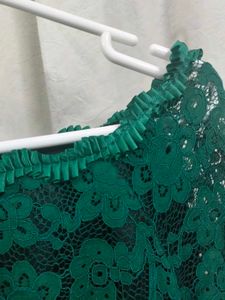 Emerald Lace Midi Dress
