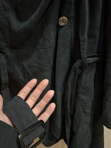 Elegant Black Trench Coat