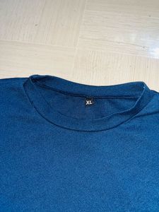 Navy Blue Layered Tunic Dress