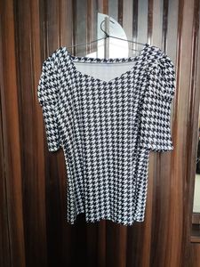 Clearance Sale Geometric Print Top