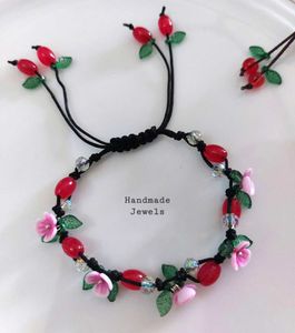 Wild Forest Flowers & Berry Bracelet