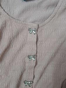 Cute Pink Short Sleeve Top