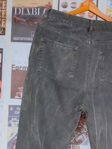 Washed Black Wide Leg Jeans