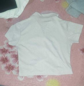 Cute Button-Up Crop Top