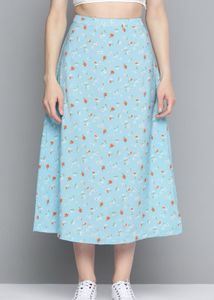 Powder blue A line skirt