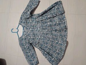 Floral Print Short Kurti
