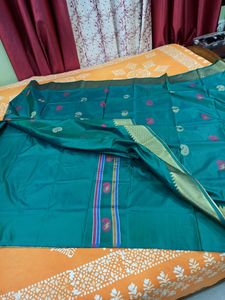 Brand New Bishnupuri Semi Silk Saree With Bp
