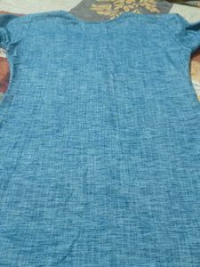 Blue Embellished Kurta