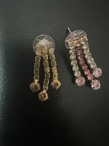 Pink And White Swaroski Set