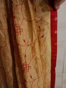 Red &amp; Gold Embellished Kurti