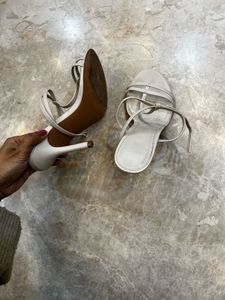 White Mango Heels