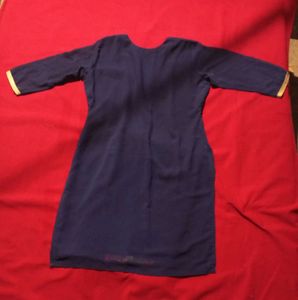 Embroidered Blue Kurta