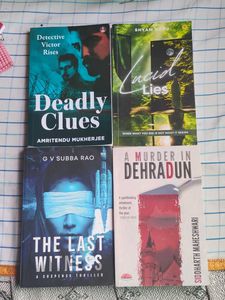 Thriller Fiction Novel book bundle- set of 4