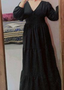 Black Tiered Maxi Dress