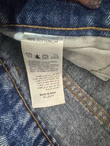 Two-Tone Denim Jeans