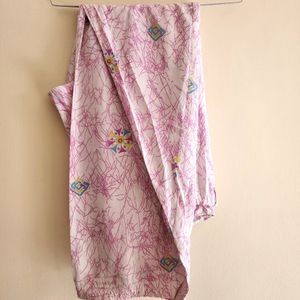 Pink N White Salwar Kameez Dupatta Suit