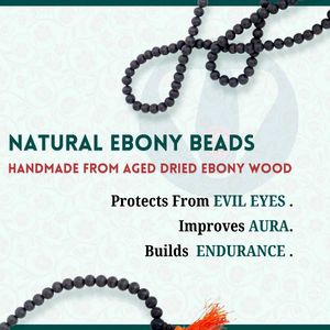 Karungali Ebony Wood Beads Malai 6MM