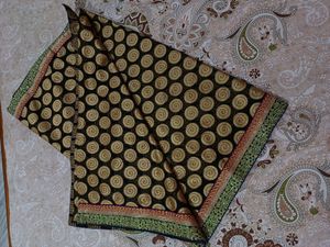 Black Organza &amp; Blue Handloom Saree Combo