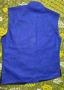 Blue Ethnic Jacket/ Nehru Jacket