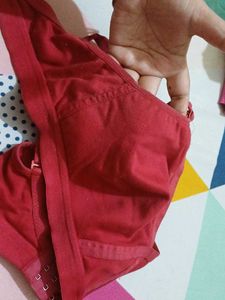 Red Comfort Bra