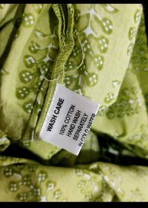 Libas Green Printed Kurti Set