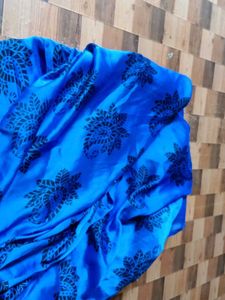 Like New Navy Blue Colour Saree