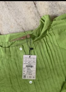 Two pretty handwork green and pink kurtis