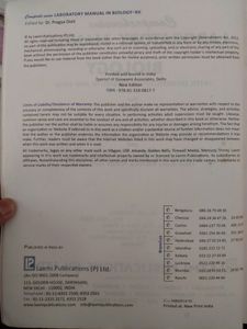 Biology Laboratory Manual Class 12 CBSE