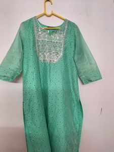 Elegant Mint Green Kurta