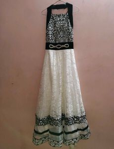 A Beautiful White Ethinic Gown