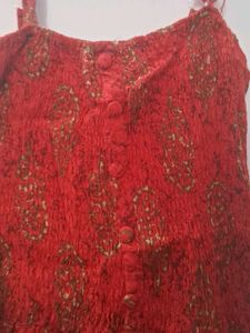Red Floral Sundress