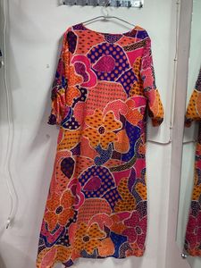 Global desi Multicolor Print Slit Kurta