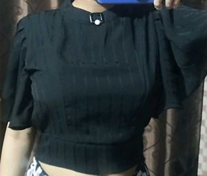 Black Crop Top