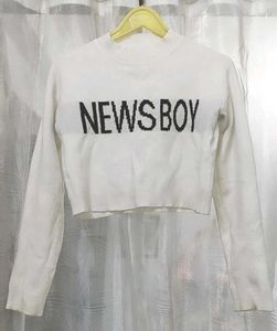 Korean Crop Sweater 🤍✨
