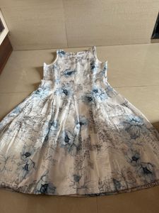 Pure White Frock With Jacket
