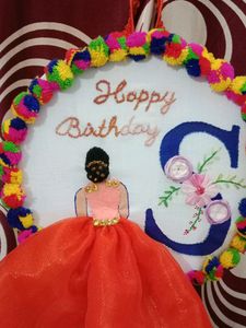 Hoop Embroidery Wall Hanging Decoration