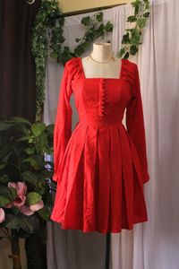 Retro Red Mini Dress