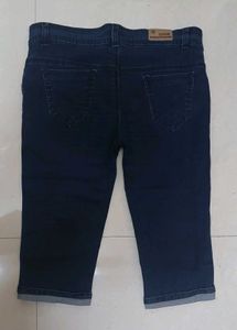 3/4th Dark Blue Denim