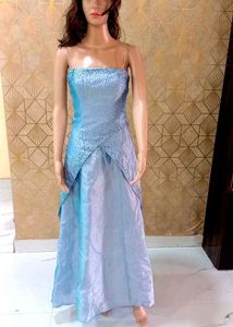 Stunning blingy shimmery heavy Backless gown