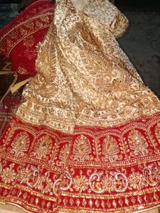 Heavy bridal lengha