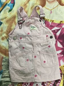 OshKosh Girl Pink Floral Overalls