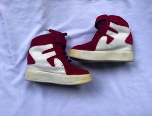 Red &amp; White Sneakers